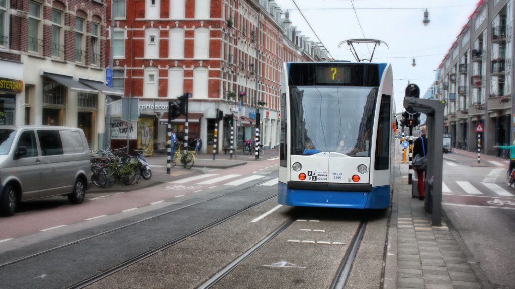 Tranvía en Amsterdam